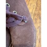 Kate Spade New York Saundra Honey Brown Suede Lace Up Wedge Ankle Boot Size 7.5 Photo 3