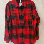 H&M  Women's Size Medium Oversized Long Sleeve Plaid‎ Shirt button down shirt Photo 0