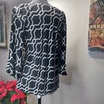 Escapada  black & white tunic size large Photo 2