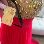 Milano Formals Fuchsia & Gold Beaded Evening Gown – Size 6 – NWT Photo 5