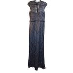 Theia Shimmering Navy Formal Gown Photo 1