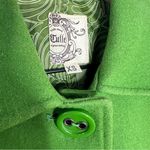 Vintage Y2K Tulle Green Wool Blend Peacoat Women’s Size XS Indie Retro Photo 5