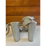 Bar III Bar lll Bling * Silver * Ankle strap * Block Heel * Sz 10 NWOT Photo 2