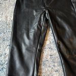 7 For All Mankind Women’s Size S Black Faux Leather Skinny Pants Photo 1