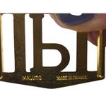 Maluro Made in France gold belt buckle vintage P Photo 2