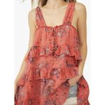 Free People  Sunrise Nightie Coral Mini Dress Photo 2