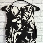 Eliza J  Black White Abstract Faux Wrap Jumpsuit Sleeveless Wide Leg Size Small Photo 8