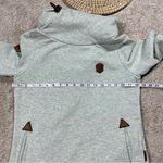 Naketano  Darth Cowl Neck Hooded Sweatshirt Longsleeve in Light Green Mint M Photo 10