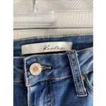 Kancan Women's 27 Mid Rise Light Wash Skinny Jeans Distressed Denim Straight Leg Blue Photo 2