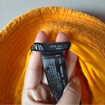 ZARA Women’s Orange Terry 100% Cotton Bucket Hat Size Small Photo 1