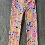 Lilly Pulitzer  LUXLETIC Pink Weekender Midi Legging Women's Size XS Elephant Photo 0