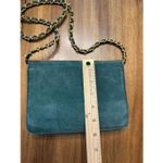 Vtg Claude Van Pelle Green Suede Leather Shoulder Crossbody Purse Photo 10