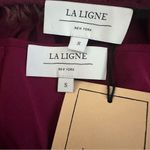 La Ligne Natalie Silk Dress In Plum Purple Photo 3