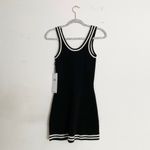 Alo Yoga Tennis Club Sweater Knit Dress Black/Ivory XS Photo 3