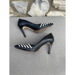 White House | Black Market WHBM Scarlett 4-inch heels black & white size 10 Photo 2