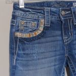 Miss Me  Mid-Rise Embellished Skinny Jeans in Blue – Size 24 – EUC Photo 5