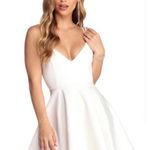 Windsor White Strappy Back Skater Dress Photo 0