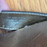 Vintage Y2K Brown Wedged Sandals with gold rhinestone accents Size 8.5 Photo 6