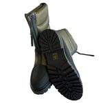 NEW Enjoiya Green Puffer Zipper Front Winter Rain Boot Lug Sole Size 10 Photo 5