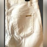 Michael Kors Izzy Cropped Skinny Mid Rise Jeans Size 6 White NWT Photo 4