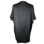 Victoria's Secret Victoria’s Secret Black Satin Short Sleeve Ruffled Kimono Robe Photo 3