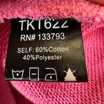 POL  Annely Pullover Cut Out Sweatshirt Puff Sleeve Oversized Pink Small NEW Photo 4