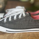 Converse  All Star Low Top Sneakers Black Denim with Pink Interior Women’s Sz 6 Photo 0