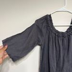 Allen Allen  Gray Linen Dress Medium Women Photo 2