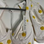 For Love & Lemons White and Yellow Mini Dress Photo 6