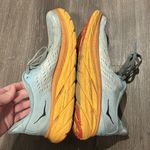 Women’s Hoka Clifton 8 Blue and Orange Size 9B Photo 3