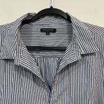 For Cynthia Women Striped Collared Tunic Top Pockets Bell Sleeve 3X Plus Photo 3