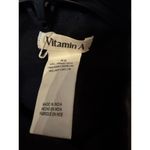 Vitamin A  The Getaway Romper - Black EcoLinen NEW Photo 5