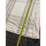 Peter Millar NWT  Womens Ivory Plaid/British Grey Lightweight Shirt Quarter-Zip L Photo 8