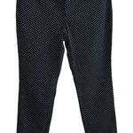 Banana Republic  Sloan Crop Petite Polka Dot Pants Navy White Size 4P Photo 0
