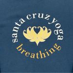 Santa Cruz Yoga Breathing Navy Blue Full Zip Graphic Hoodie Sweatshirt Women’s L Size L Photo 1