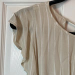 Wilfred  Stripe Ruffle Sleeve Open Back Jumpsuit Photo 7