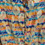 Gorgeous vintage lined coat/jacket funky fabric Orange Size 8 Photo 2