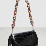 Coach Wavy Dinky Bag Crossbody Black Croc Embossed Coachtopia Leather Purse NWT Photo 11