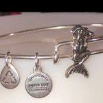 ALEX AND ANI Mermaid Slider Silver Bangle Bracelet Photo 1
