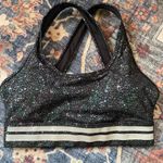 Zyia  Active Black Reflective Mirage Light N Tight Cross Strap Sports Bra Size S Photo 7