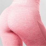 Alphalete Womens Rose Pink High Waisted Aero Ruched Full Length Leggings Small Photo 7