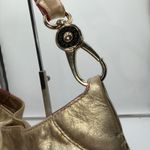 Dooney & Bourke Dooney Bourke Gold Metallic Leather Hobo Shoulder Bag Purse Photo 13