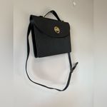 Nina Ricci Women’s Vintage Signature Script‎ Two Way Flap Bag Black Photo 14