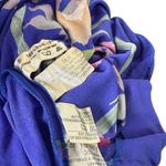 Leonard Fashion Silk Floral Mock Neck Dress Orchid Print Batwing Sleeves Women S Photo 5