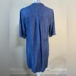 Philosophy  blue medium wash denim look dress with pockets,‎ tencel size large Photo 7