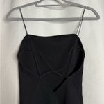 ZARA Black Square Neck Spaghetti Strap Romper Small Photo 5