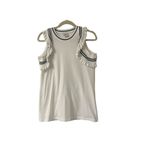 CAbi Topspin knit tee with ruffles style 5199 Small Photo 2