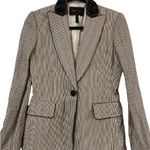BCBGMAXAZRIA Y2K Striped Textured Blazer w/ Embellished Collar EUC Sz XS Photo 0