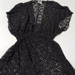 Becca by Rebecca Virtue Womens Empire Waist Dress Black Beach Cover Size XL Photo 1
