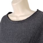 Marc New York MNY Marc New York Long Sleeve Knit Embellished Gray Top Size L Photo 3
